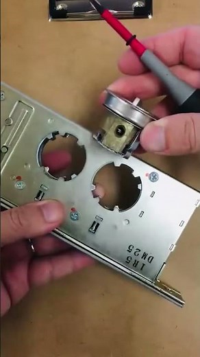 How to remove Miwa Lock DG-2, cylinder and thumb turn of automatic door lock ♪ [Locksmith] #shorts