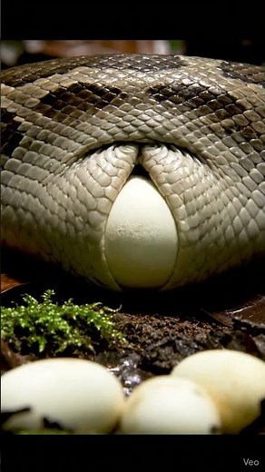 “Snake Laying Eggs from Tail Region | Real Egg-Laying Process in 4K Slow Motion” #wildlife #nature