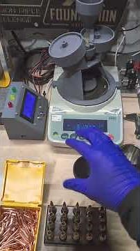 Printed Precision 🍆 Trickler in action - loading 25 Creedmoor with H4350