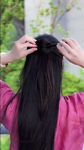 Chinese Style Hairpin Updo Tutorial: Quick & Easy for Beginners