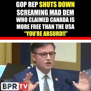 GOP Rep shuts down irate Dem who said Canada is more free than the U.S.A | BPR