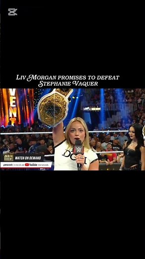 Liv Morgan promises to defeat Stephanie Vaquer 🔥 || #wwe ||