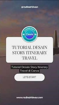 Tutorial Desain Story Itinerary Travel di Canva 🎒✨ [WAJIB SAVE] #tutorialcanva