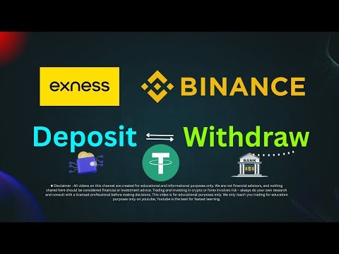 Exness Deposit and Withdrawal | Exness to Binance Withdrawal | Exness Trading Bangla Tutorial