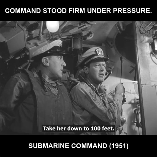 34K views · 284 reactions | Command stood firm under pressure. - Submarine Command (1951) | Military History Unveiled | Facebook