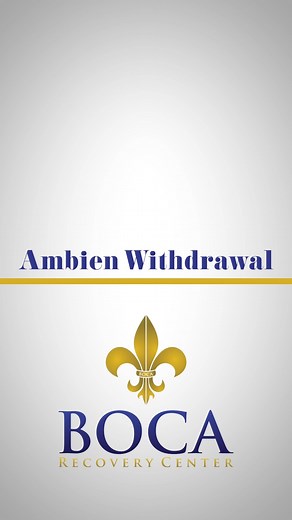 8.8K views · 39 reactions | Ambien Withdrawal #addictionawareness #recoveryispossible | Boca Recovery Center | Facebook