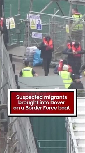 Suspected migrants brought into Dover