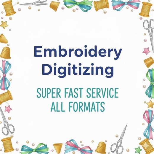 Custom Embroidery Digitizing Service | 24 Hour Logo Conversion - Etsy