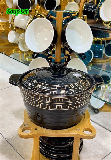 High-Quality 20-Piece Imported Porcelain Soup Set