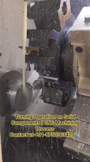 CNC machining process on solid Components #cncmachinongprocess #cncturningshorta #cncandvmcmachin
