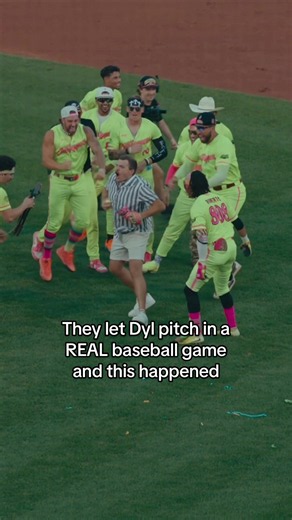 They let Dyl pitch in a REAL baseball game and this happened