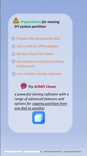 Full Steps to Move EFI Partition to Another Disk #move #efi #partition