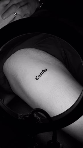 Uncle Ben | Tattoo Artist 🇮🇪 on Instagram: "Gothic Script For The Bestie ✨ @tpugh9 ✨ Come get tattooed with your bestie ✨DM for details #dublintattoo #irelandtattoo #finelinetattoo #finelinetattooartist #scripttattoo"