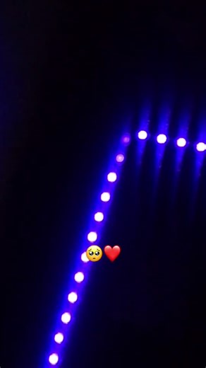 Captivating Blue LED Light Ambiance in Dark Room