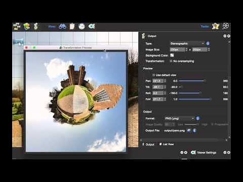 Creating a Little Planet -- Pano2VR