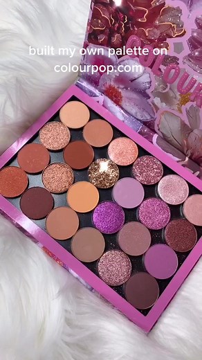 when you build your own palette on ColourPop, you don’t need to worry about it coming out ugly ✌️ #makeup #colourpop #diy #goingpro #promdiy