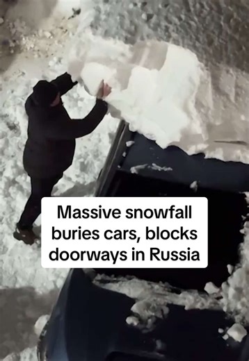 Massive Snowfall Buries Kamchatka Peninsula in Russia