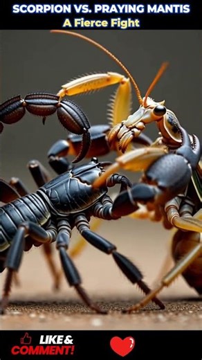 #PrayingMantis #Scorpion #NatureFight