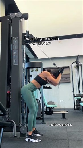 Cable Crunches for Killer Abs 🔥 | Upper & Lower Abs Workout #abworkout #absworkoutforwomen