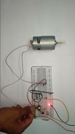 PWM Speed controller of DC Motor//using 555 IC and IRFZ44 MOSFET.