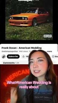 American Wedding - Frank Ocean Meaning #frankocean #lyrics #shorts