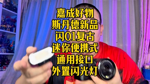 斯丹德闪01复古迷你轻巧便携式通用接口单反微单相机外置闪光灯