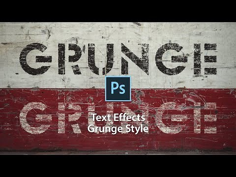 Text Effects of Grunge Style in Photoshop CC 2015