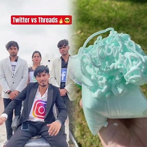 Twitter vs threads😎🔥❌❌ #comedy #threads #twitter