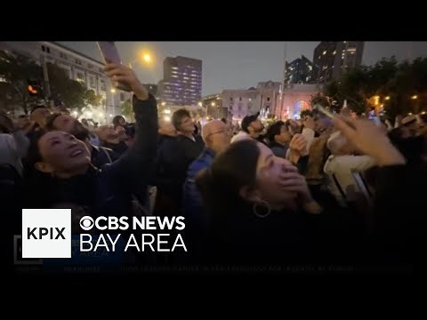 San Francisco's "7 x 7" light art display makes its debut