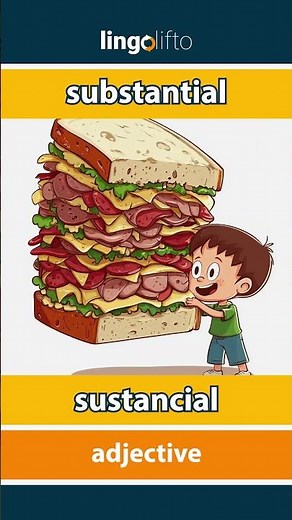 🇬🇧🇪🇸 substantial - sustancial : learn English : aprendamos inglés : vocabulary builder