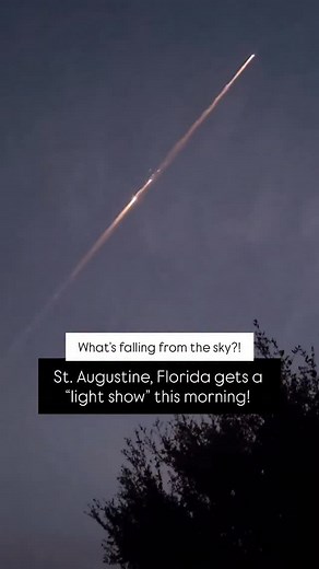 This morning over St. Augustine Florida!😮💫 What just fell over us? Was it a meteor breaking up? Space junk falling into the sea? This video was captured by Brad Alford. Let me know what you all think? | iTrip St. Augustine