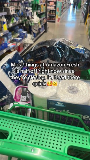 For those of you who live near an Amazon Fresh, they are putting almost everything on sale because they’re closing. I’m stocking up #amazonfresh #discountshopping #couponcommunity #couponing #amazonfinds