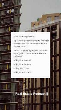Real Estate Exam Question w/Answer, Definition & Example #realestate #realestateexam #examprep