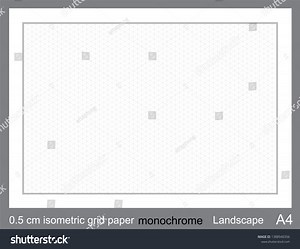 05 Cm A4 Isometric Grid Paper Stock Vector (Royalty Free) 1388940356 | Shutterstock