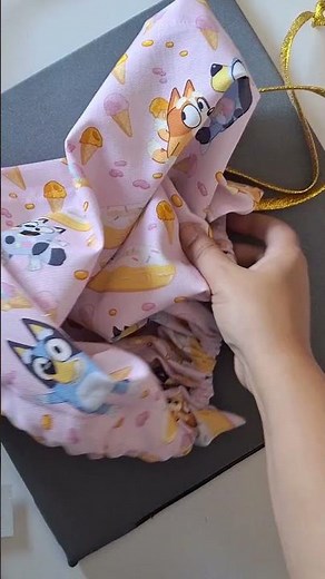 DIY Bluey Stool Makeover: Bluey Fabric & Foam Padding with Ikea Stool! #bluey #ikeahacks