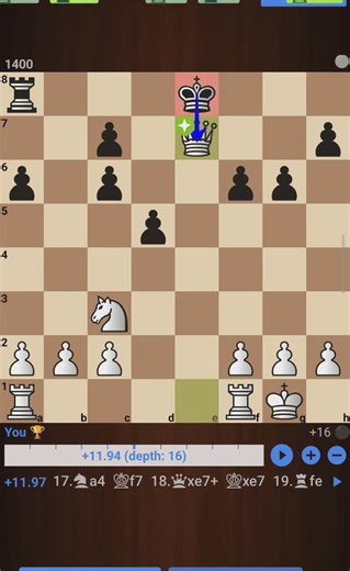 Me VS 1400 elo computer💻 ♟️