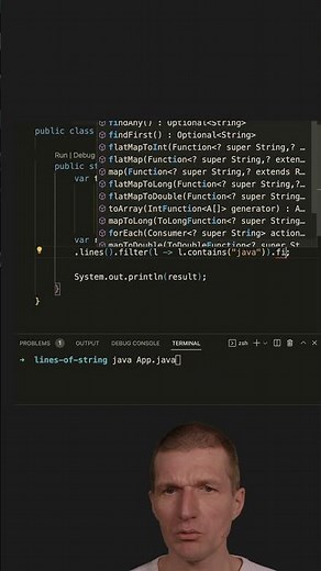 Find A Line With a String In A Text Block #java #shorts