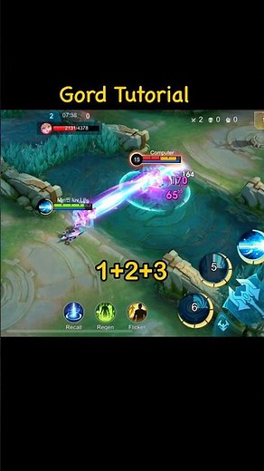 🔥 Gord One-Shot Combo! 1+2+3 = Instant Delete | MLBB Shorts