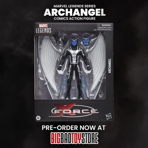 🦅 Death from Above! 🦅 The Uncanny X-Force Marvel Legends Archangel Deluxe Action Figure features stunning metallic wings, alternate head sculpts, and premium articulation! 💥 This fan-favorite mutant assassin is ready to take flight—pre-order now at BigBadToyStore! 👉 https://bit.ly/4bC0tBV #MarvelLegends #Archangel #XForce #XMen #BigBadToyStore #PreOrderNow Hasbro | BigBadToyStore