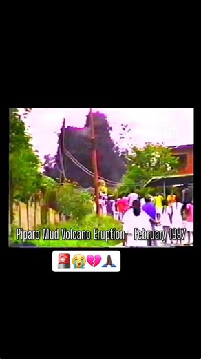 never take you life for granted 💔😭 on Instagram: "🚨🧍🏽‍♂️👩🏽🌋 PIPARO MUD VOLCANO "ERUPTION" IN FEB 1997 The Piparo Mud Volcano eruption of February 1997 remains one of the most destructive mud volcano events in Trinidad and Tobago’s history. In February 1997, the mud volcano erupted suddenly, damaging homes, burying farmland, and forcing families to evacuate. No lives were lost, but the impact was severe. That’s why today’s renewed activity is being taken seriously. Cracks, ground movement
