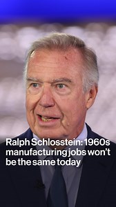 BlackRock Co-Founder and Chairman Emeritus of Evercore Ralph Schlosstein says that if the goal is to bring back 1960s manufacturing jobs to the US, those jobs won’t look the same today as automation has taken over most. Watch the full interview via our link in bio. | Bloomberg Television