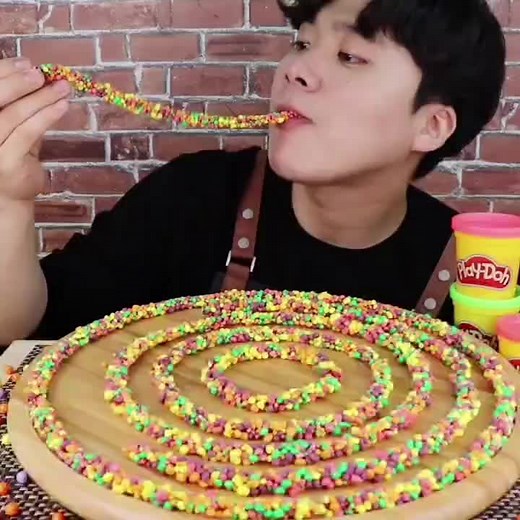GONGSAM TABLE ASMR Mukbang with Nerds Rope Jelly