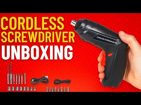 Cordless Screwdriver Unboxing & Review |Full Tool Kit