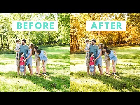 Lightroom fall color tutorial: How to make ANY photo look like autumn with this SIMPLE trick!