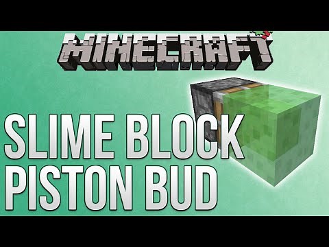 Minecraft: Slime Block Piston BUD Tutorial (Redstone Advent Calendar)