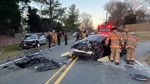 Driver killed, 2 injured in two-vehicle crash in Montgomery County