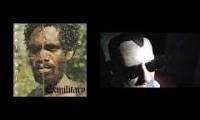 Mix of 2 videos from youtube : dracula flow 3 death grips