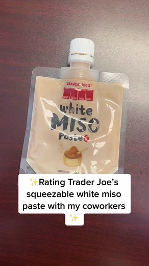 Trying Trader Joe’s White Miso Paste! Had some mixed reviews 🧐 also Joyce is blocked don’t worry #traderjoesfoodreviews #traderjoes #misosoup #misogirl #guthealth #probiotic