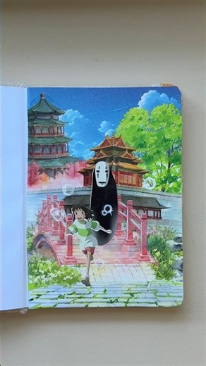 ASMR Journal 👻 Spirited Away Scene Collage #journal #collage #asmr #spiritedaway #ghibli #scrapbook