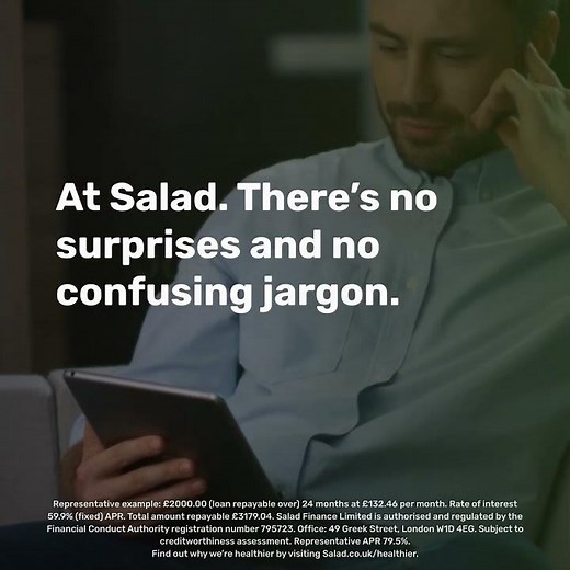 Giving you financial space to breath, Salad offers fair, affordable loans when you need it.